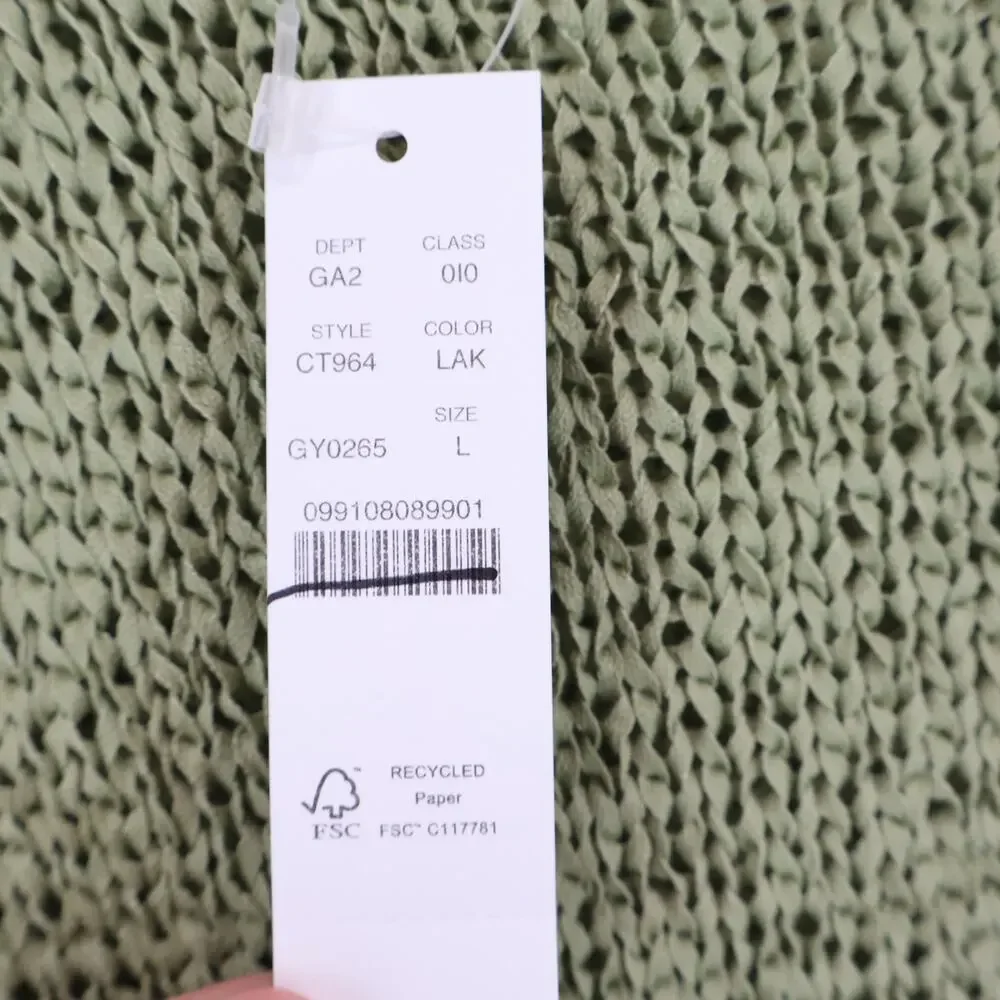 J.Crew Montauk Pullover Sweater Lakeshore Green Size Large NWT